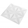 Panele ścienne 48 pcs Białe origami 50 x 50 cm Pianka XPS
