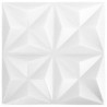 Panele ścienne 48 pcs Białe origami 50 x 50 cm Pianka XPS