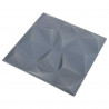 Panele ścienne 12 pcs Szary diamentowy 50 x 50 cm Pianka XPS