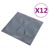 Panele ścienne 12 pcs Szary diamentowy 50 x 50 cm Pianka XPS