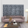 Panele ścienne 24 pcs Szary diamentowy 50 x 50 cm Pianka XPS