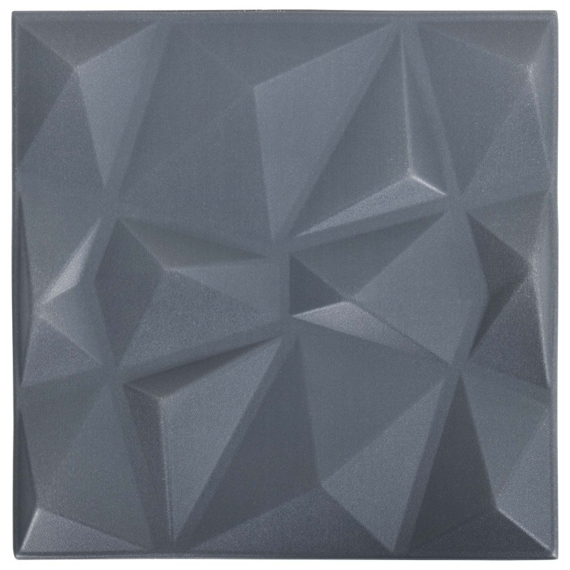 Panele ścienne 24 pcs Szary diamentowy 50 x 50 cm Pianka XPS