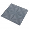 Panele ścienne 48 pcs Origami szare 50 x 50 cm Pianka XPS