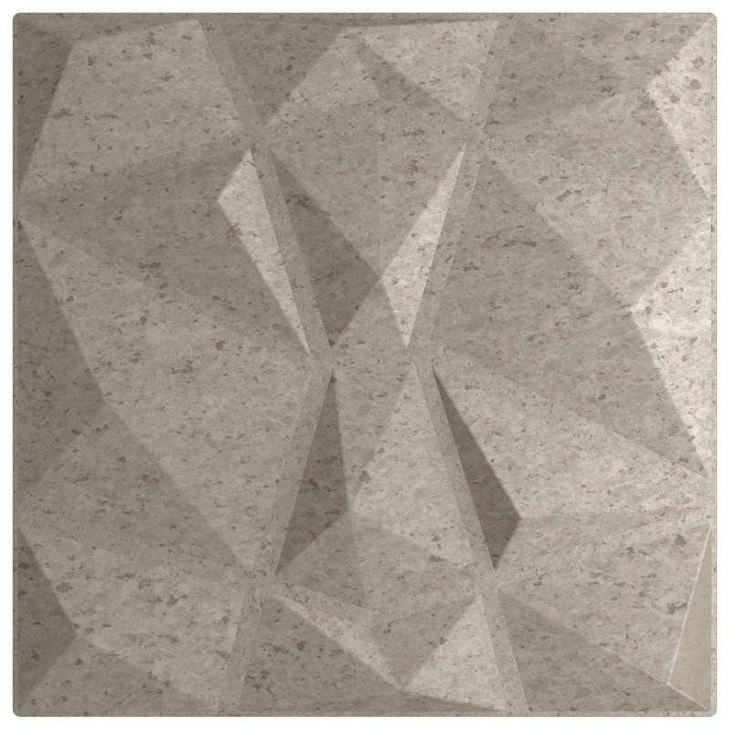 Panele ścienne 24 pcs Betonowy szary 50 x 50 cm Pianka XPS
