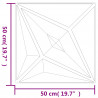 Panele ścienne 12 pcs Biała gwiazda 50 x 50 cm Pianka XPS
