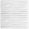 Panele ścienne 12 pcs Biały Kamień 50 x 50 cm Pianka XPS