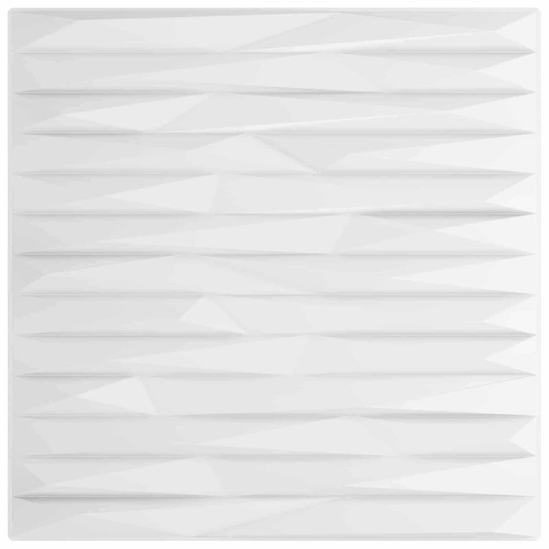 Panele ścienne 48 pcs Biały Kamień 50 x 50 cm Pianka XPS