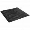 Panele ścienne 48 pcs Czarny kamień 50 x 50 cm Pianka XPS