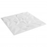 Panele ścienne 12 pcs Biały 50 x 50 cm Pianka XPS