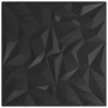 Panele ścienne 12 pcs Czarny 50 x 50 cm Pianka XPS