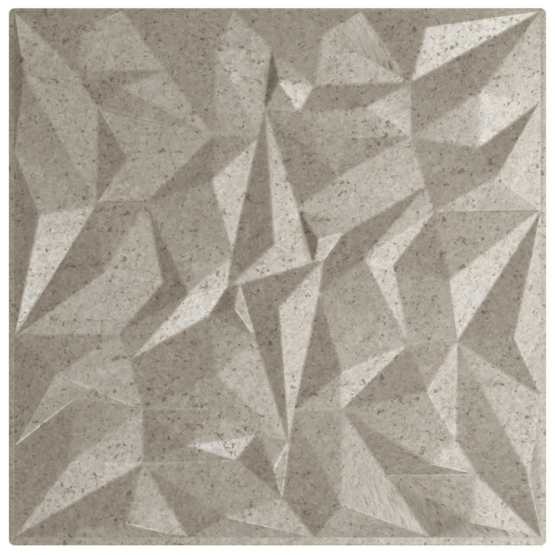Panele ścienne 12 pcs Beton ametystowy 50 x 50 cm Pianka XPS