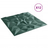 Panele ścienne 12 pcs Zielony ametystowy 50 x 50 cm Pianka XPS