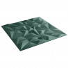 Panele ścienne 48 pcs Zielony ametystowy 50 x 50 cm Pianka XPS