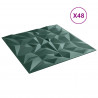 Panele ścienne 48 pcs Zielony ametystowy 50 x 50 cm Pianka XPS