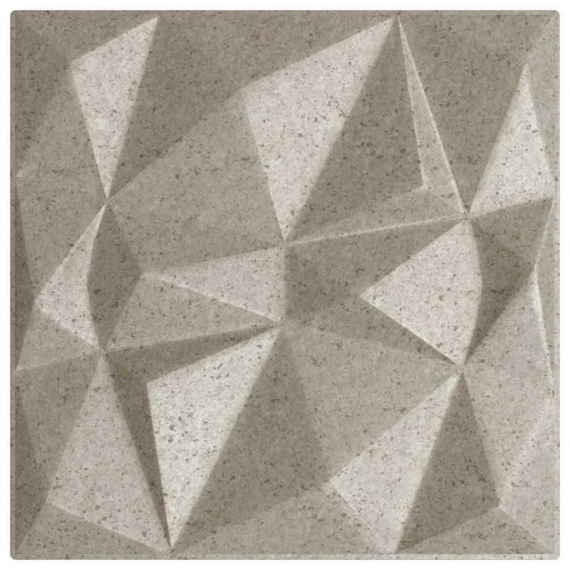 Panele ścienne 12 pcs Beton diamentowy 50 x 50 cm Pianka XPS