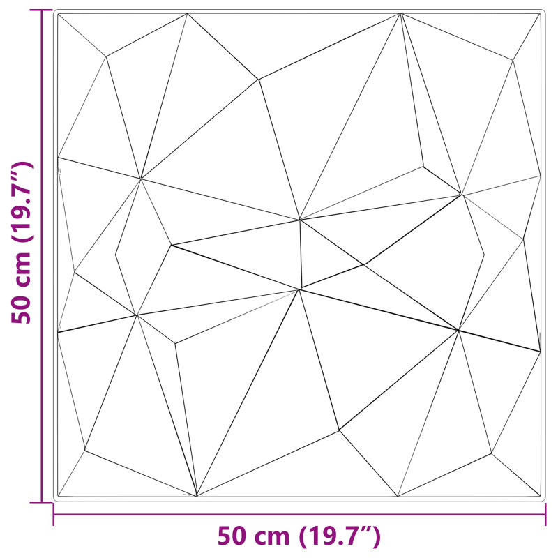 Panele ścienne 12 pcs Zielony diamentowy 50 x 50 cm Pianka XPS