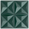 Panele ścienne 48 pcs Zielone origami 50 x 50 cm Pianka XPS
