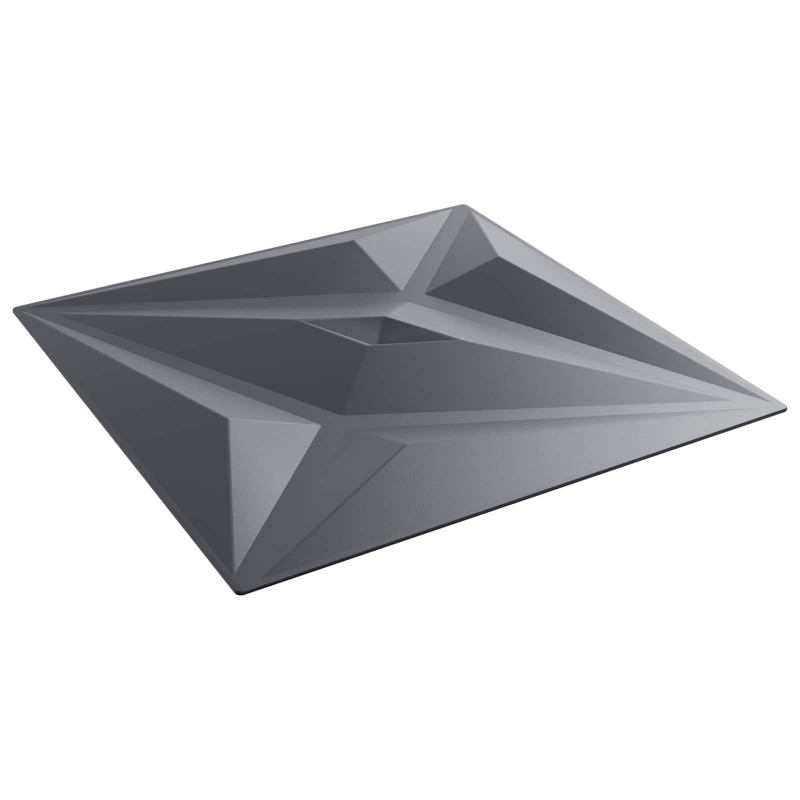 Panele ścienne 48 pcs Szara gwiazda 50 x 50 cm Pianka XPS
