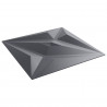 Panele ścienne 48 pcs Szara gwiazda 50 x 50 cm Pianka XPS