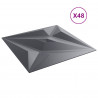Panele ścienne 48 pcs Szara gwiazda 50 x 50 cm Pianka XPS