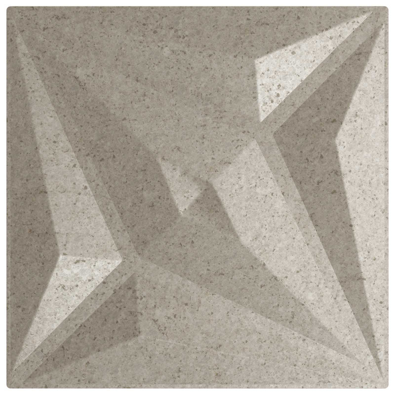 Panele ścienne 12 pcs Beton gwiazdy 50 x 50 cm Pianka XPS