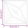 Panele ścienne 12 pcs Beton gwiazdy 50 x 50 cm Pianka XPS