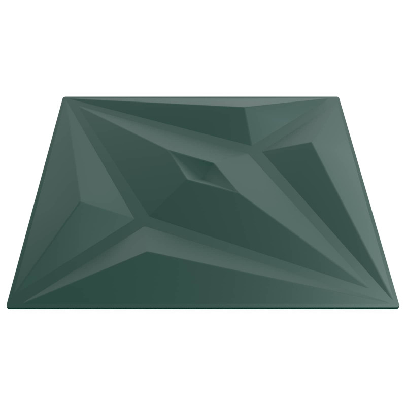 Panele ścienne 48 pcs Zielona gwiazda 50 x 50 cm Pianka XPS