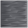 Panele ścienne 12 pcs Szary Kamień 50 x 50 cm Pianka XPS