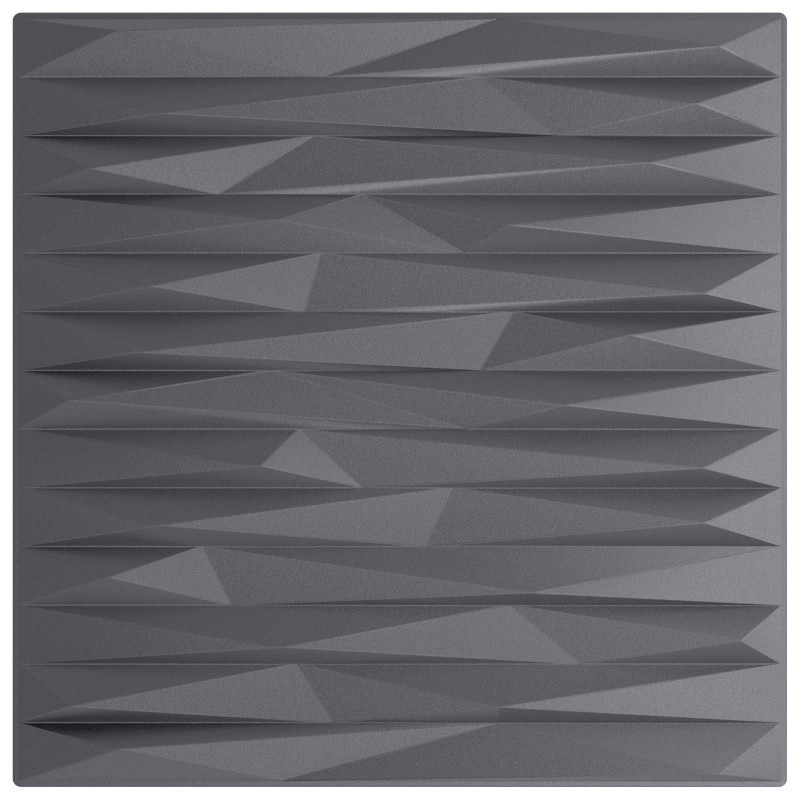 Panele ścienne 48 pcs Szary Kamień 50 x 50 cm Pianka XPS