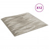 Panele ścienne 12 pcs Beton kamienny 50 x 50 cm Pianka XPS