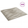 Panele ścienne 48 pcs Beton kamienny 50 x 50 cm Pianka XPS