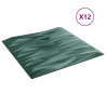 Panele ścienne 12 pcs Zielony kamień 50 x 50 cm Pianka XPS