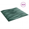 Panele ścienne 24 pcs Zielony kamień 50 x 50 cm Pianka XPS
