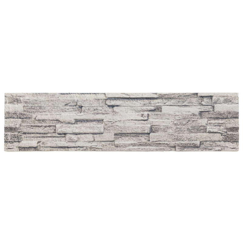 Panele ścienne 10 pcs Jasnoszary 100 x 25 cm Pianka EPS