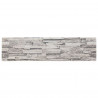 Panele ścienne 10 pcs Jasnoszary 100 x 25 cm Pianka EPS