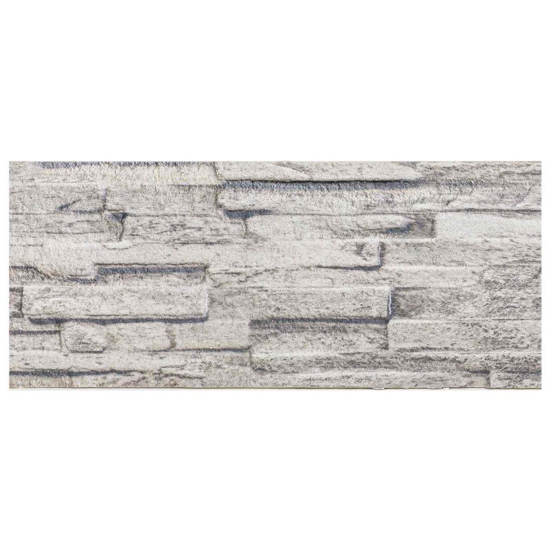 Panele ścienne 10 pcs Jasnoszary 100 x 25 cm Pianka EPS