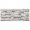 Panele ścienne 10 pcs Jasnoszary 100 x 25 cm Pianka EPS