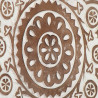 Dekoracja artystyczna 2 pcs Brązowy i biały 40 x 40 x 1,5 cm