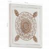 Dekoracja artystyczna 2 pcs Brązowy i biały 40 x 40 x 1,5 cm