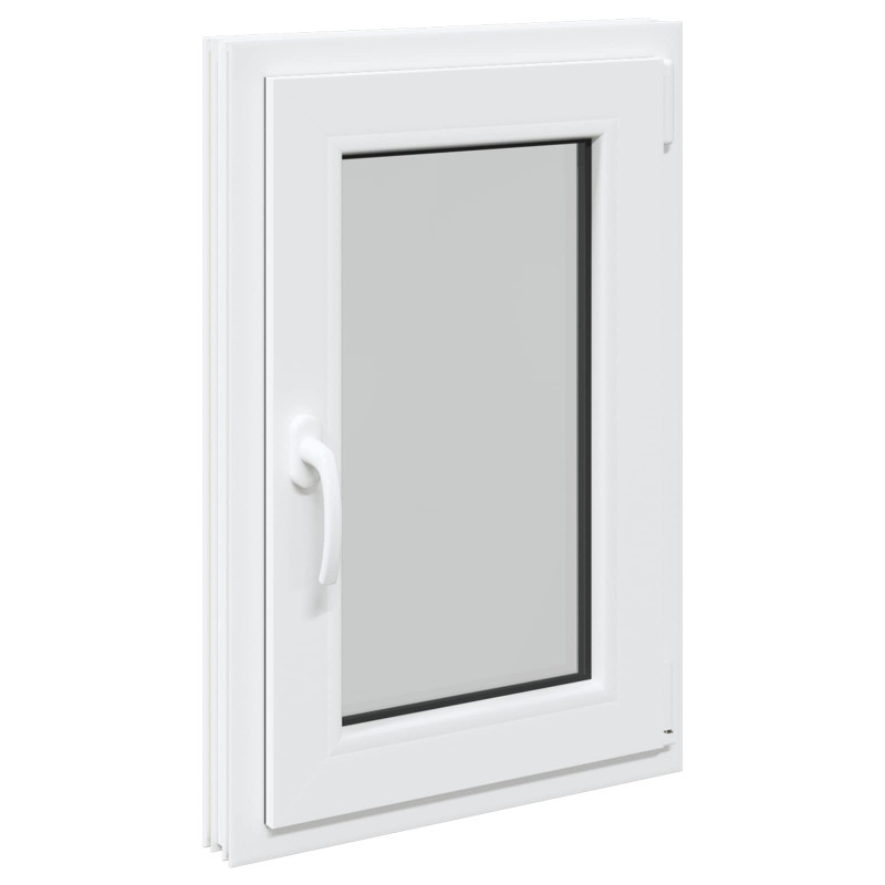 Okno piwniczne RISOR 50 x 75 cm PVC i szkło Biały