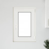 Okno piwniczne RISOR 50 x 75 cm PVC i szkło Biały