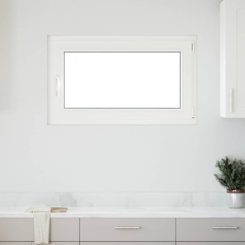 Okno piwniczne RISOR 100 x 70 cm PVC i szkło Biały