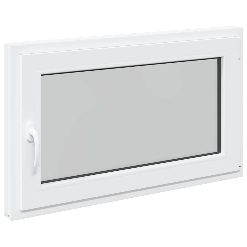 Okno piwniczne RISOR 100 x 70 cm PVC i szkło Biały