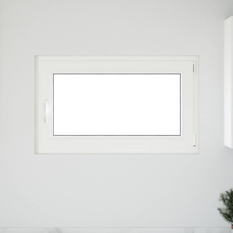 Okno piwniczne RISOR 100 x 70 cm PVC i szkło Biały