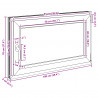 Okno piwniczne RISOR 100 x 70 cm PVC i szkło Biały