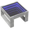 Stolik kawowy z LED Infinity, szarość betonu, 50x53x30 cm