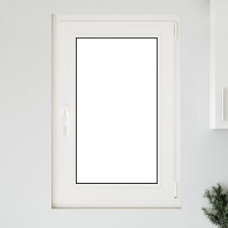 Okno piwniczne RISOR 60 x 80 cm PVC i szkło antracytowy