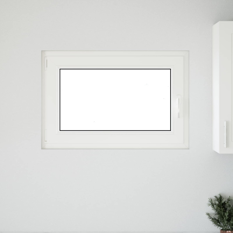 Okno piwniczne RISOR 90 x 60 cm PVC i szkło antracytowy