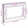 Okno piwniczne RISOR 90 x 60 cm PVC i szkło antracytowy