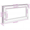Okno piwniczne RISOR 110 x 60 cm PVC i szkło antracytowy